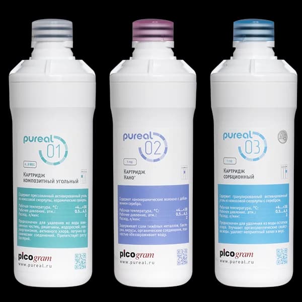 Корейский фильтр для воды Комплект картриджей для PPU-0830 (01/02/03) - Комплект сменных картриджей для проточного фильтра Pureal PPU-0830. В комплект входит 3 картриджа: 01, 02, 03. Комплект не является годовым комплектом. Замену картриджа Pureal 01 рекомендуется производить через 6 месяцев эксплуатации фильтра. 