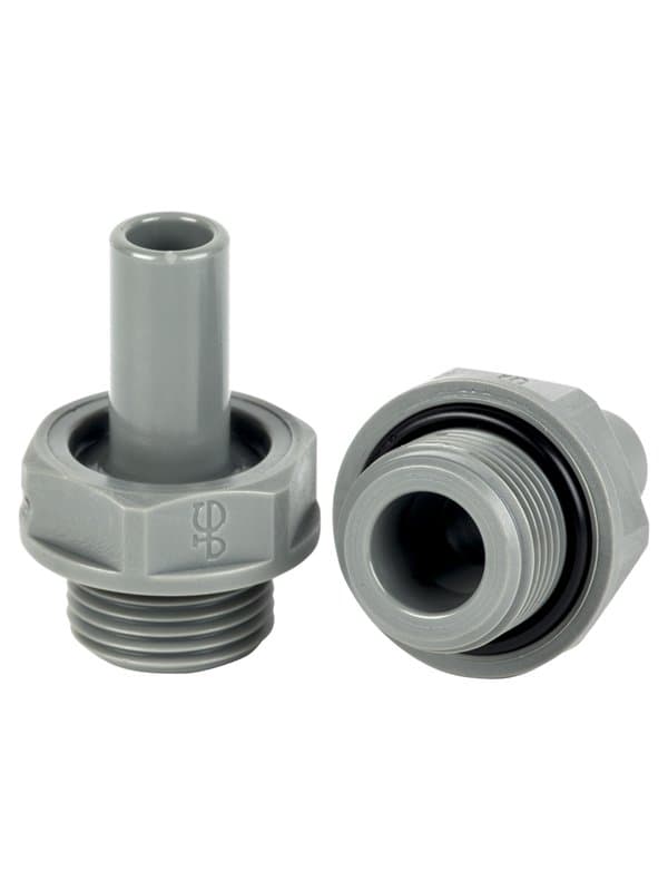Корейский фильтр для воды Адаптер JG, 3/8"х 3/8" BSP, стержень/резьба - Адаптер стержень/резьба John Guest 3/8" х 3/8" BSP изготовлен из серого ацеталь сополимера, что делает его особенно подходящим для применения в пищевой промышленности и производстве питьевых жидкостей. Также идеально подходит для сжатого воздуха и инертных газов и может использоваться в линиях подачи смешанных газов N2/CO2 (для раздачи пива), а также в пневматических и вакуумных системах.